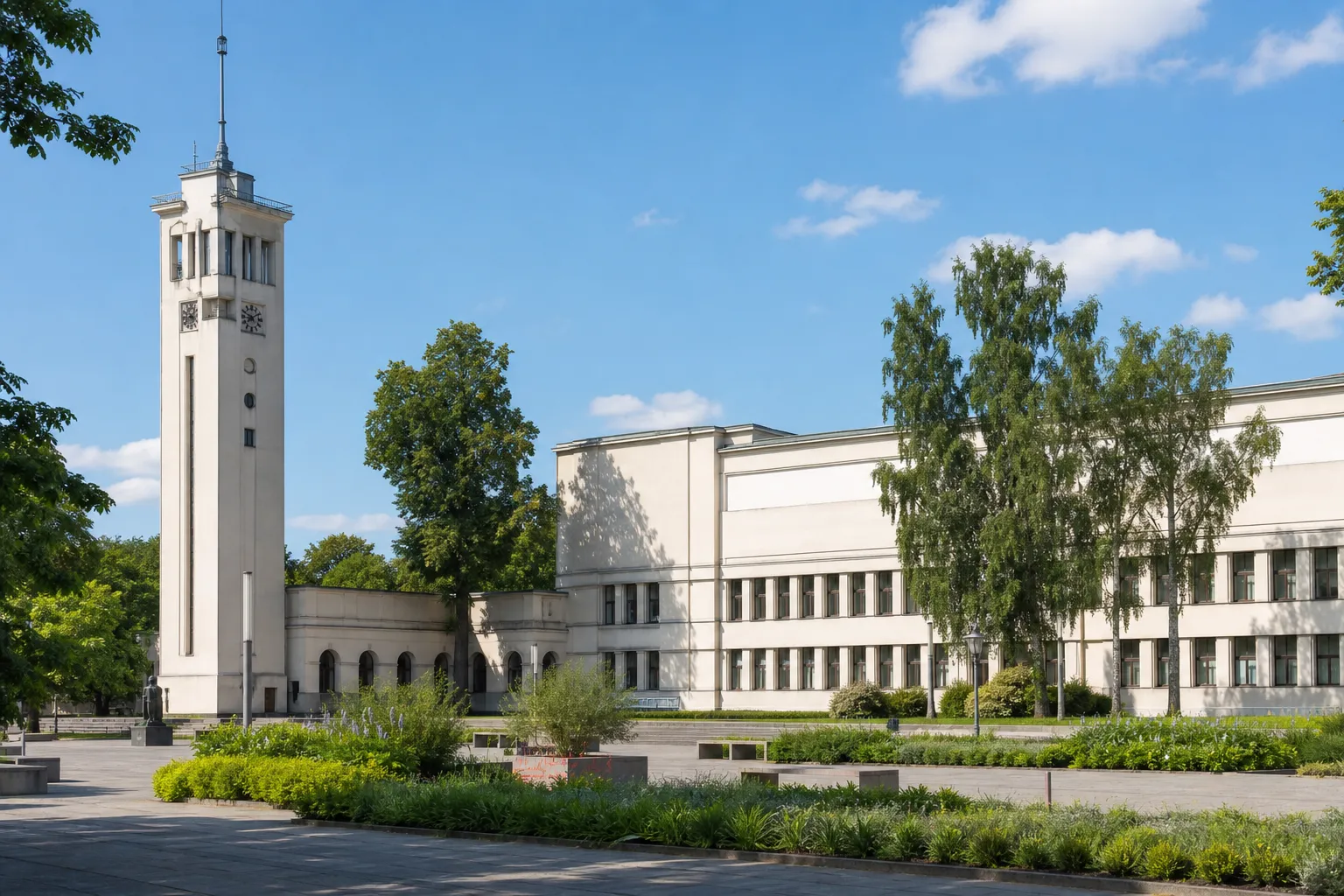 Nacionalinio M. K. Čiurlionio dailės muziejaus pastatas ir bokštas Kaune