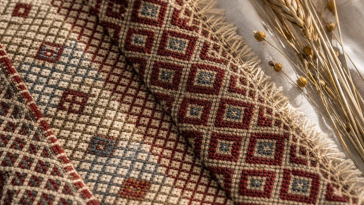 Tinklinis raštas lietuvių audinio ir juostos ornamentikoje