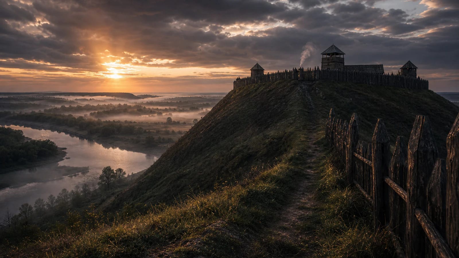 Apuolė hillfort with the mood of a Curonian fortress and an old siege legend