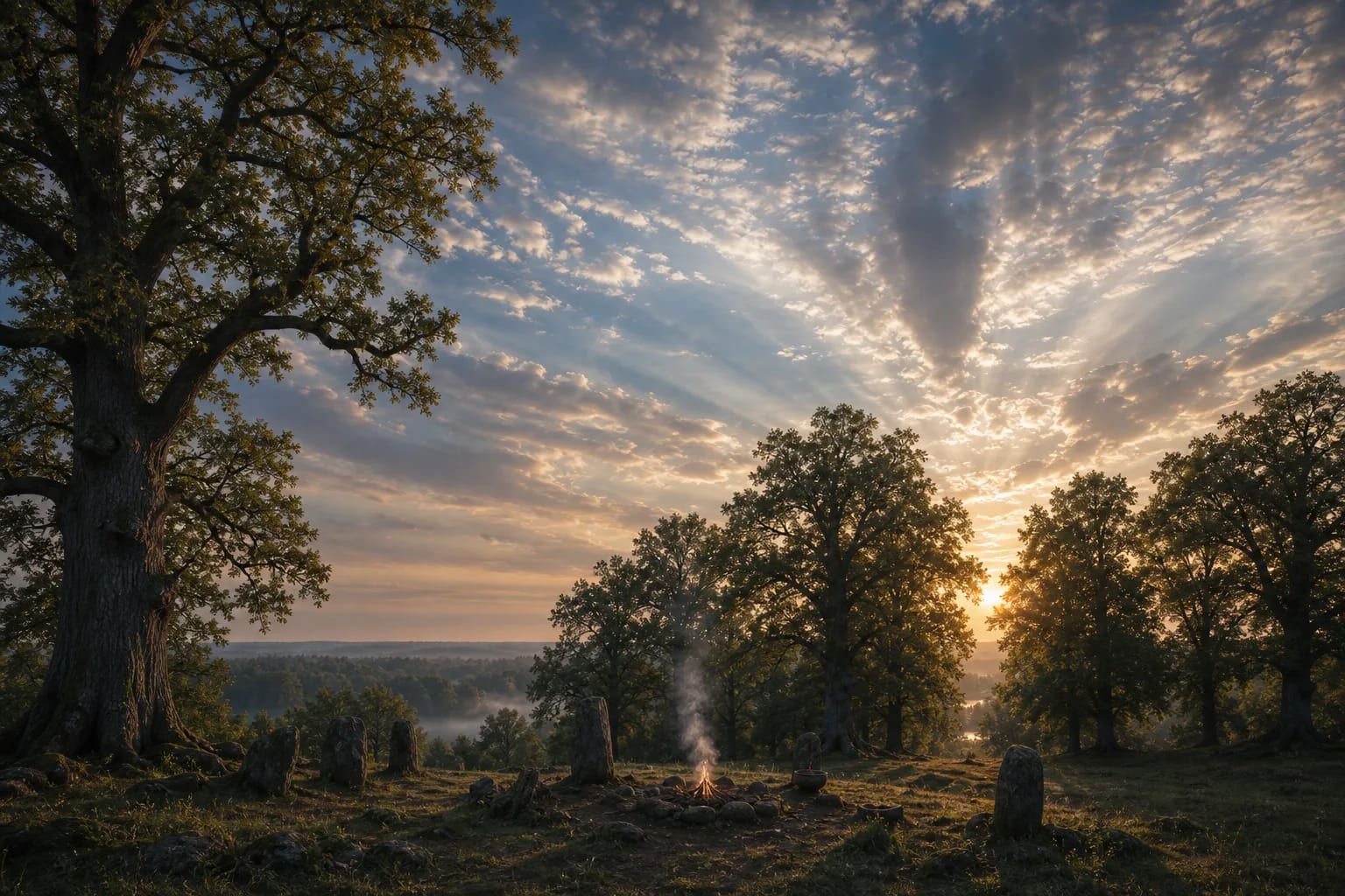 High sky and sacred landscape for Aukstejas Visagalis
