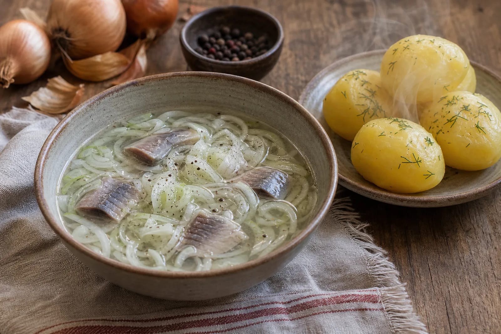 Cibulynė: Žemaitijan cold herring and onion soup in a Lithuanian traditional food context
