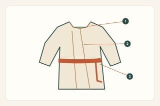 Original numbered educational diagram of Trinyčiai