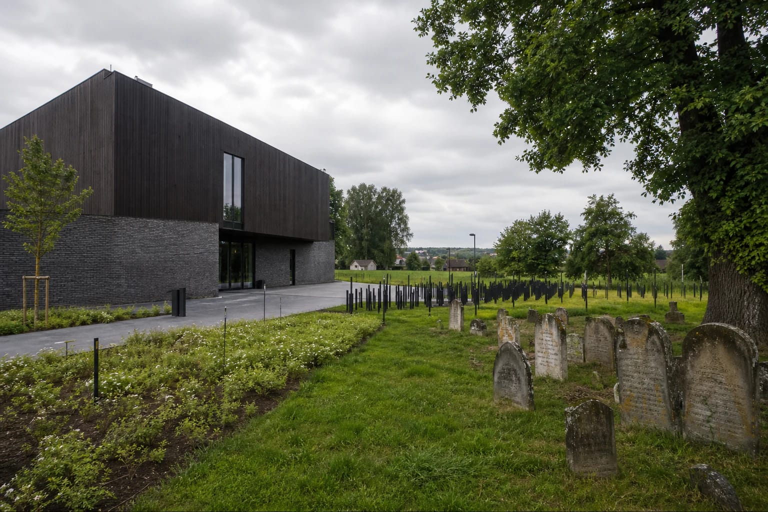 The Lost Shtetl Museum beside Šeduva's old Jewish cemetery