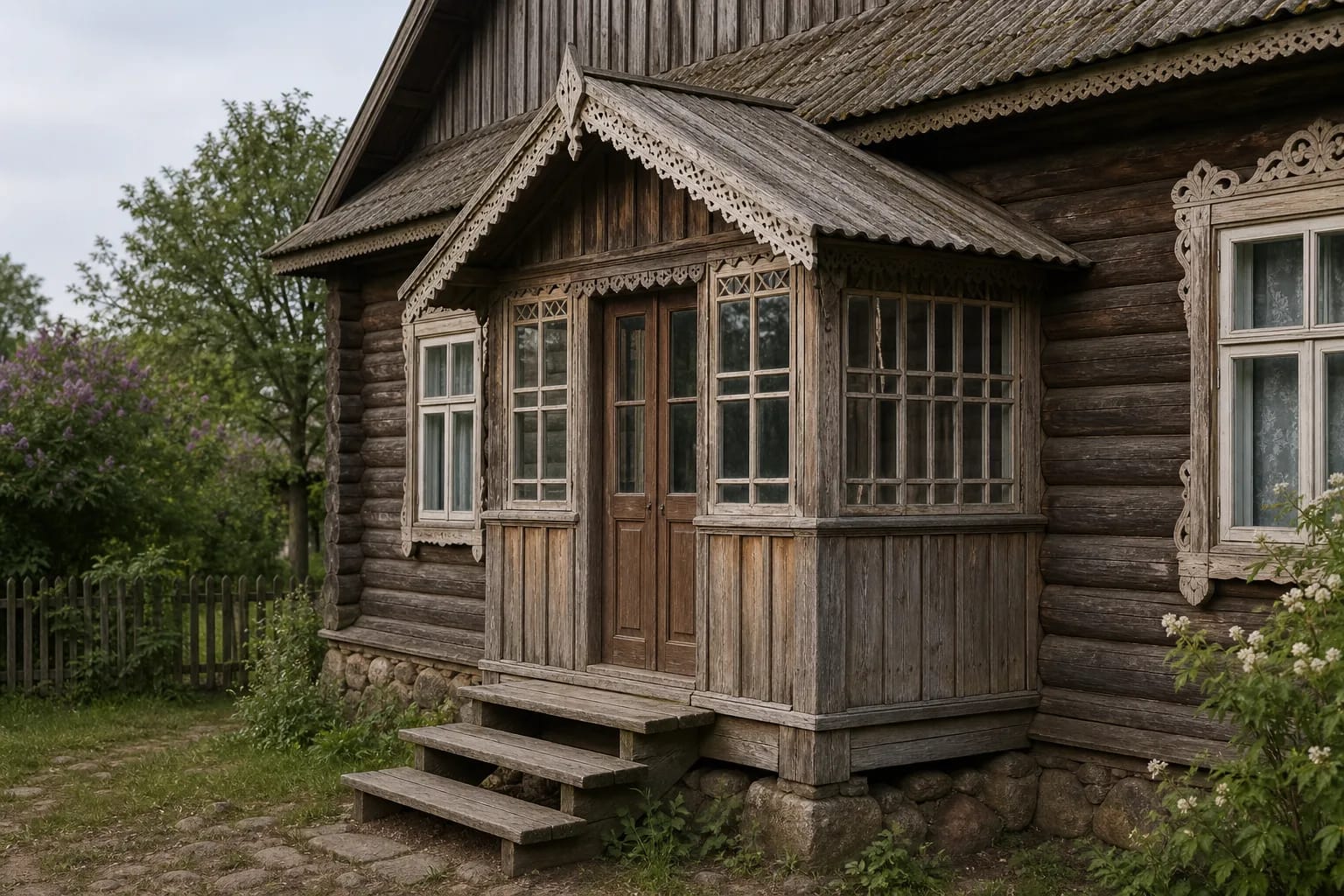 Gonkelės marked the entrance and added ornament to the facade.
