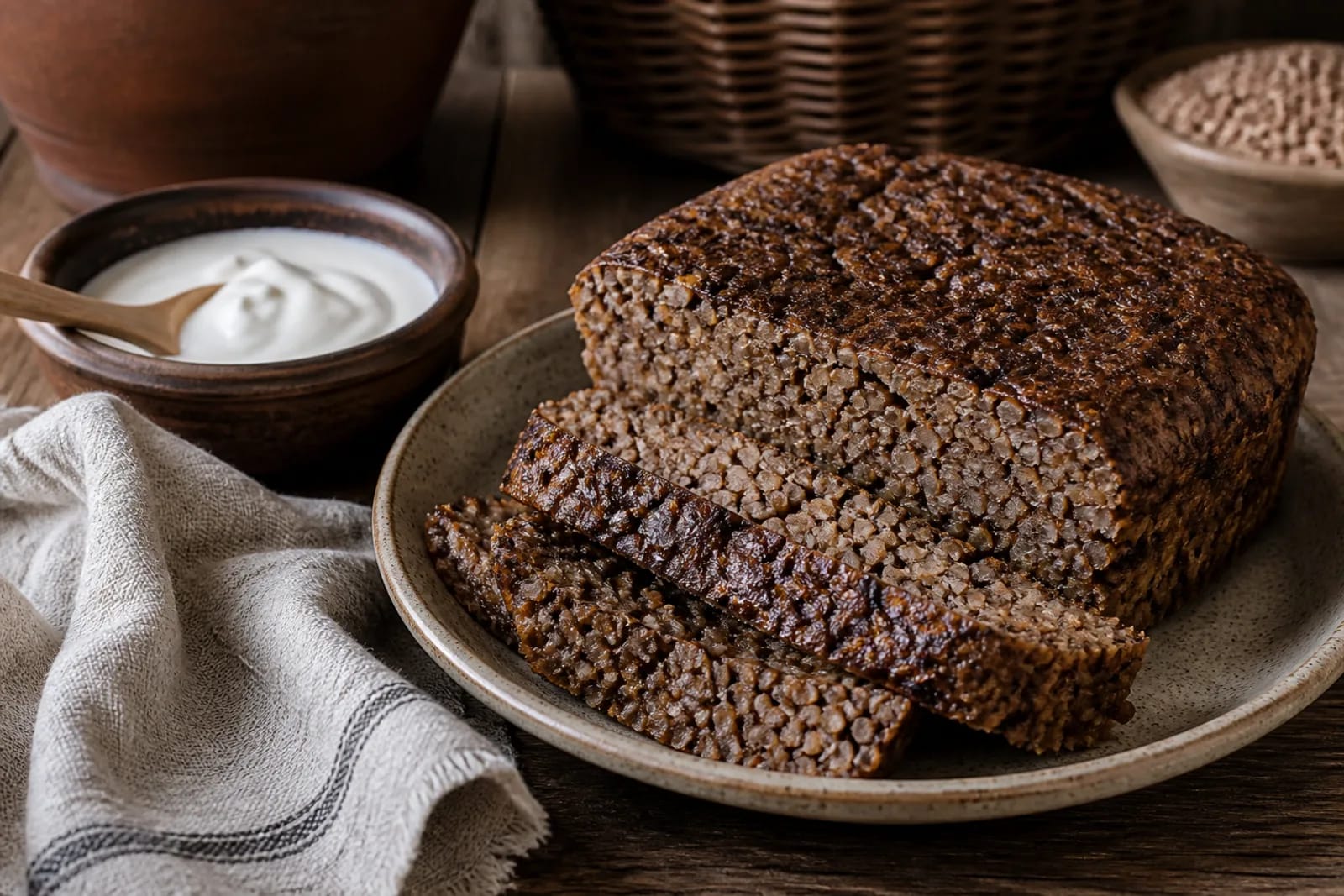 Grikinė boba: buckwheat groat casserole or oven-baked porridge in a Lithuanian traditional food context