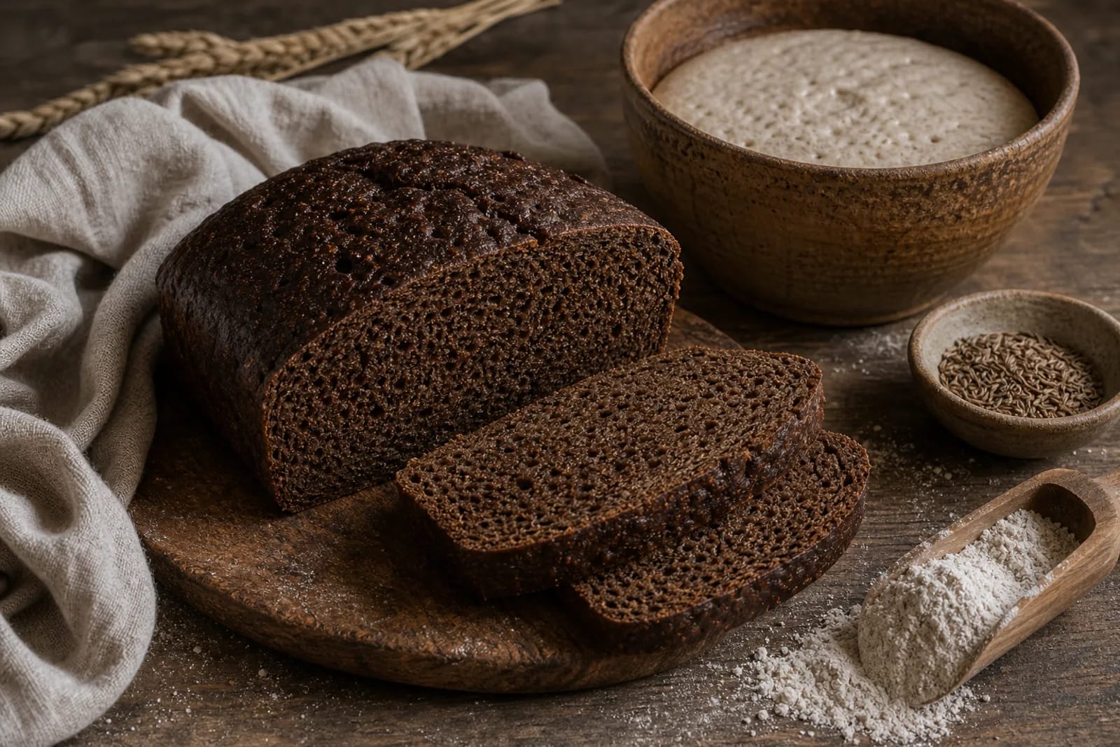 Juoda ruginė duona: fermented rye bread in a Lithuanian traditional food context