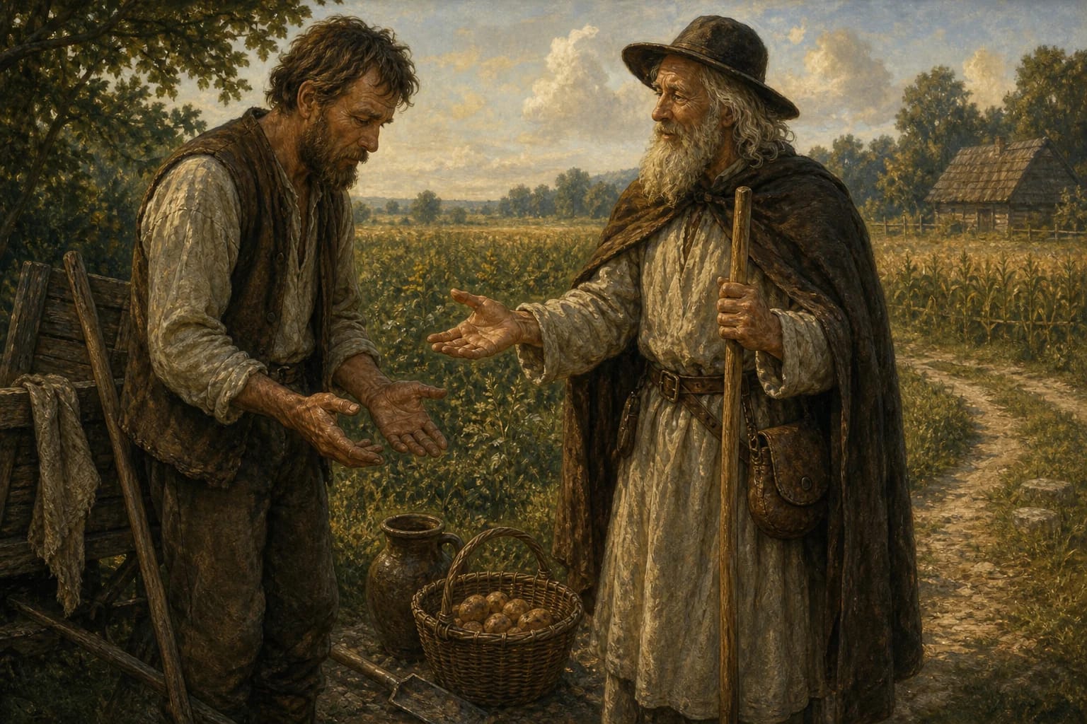 Why Do I Have Nothing? visual interpretation with poverty, work, complaint motifs