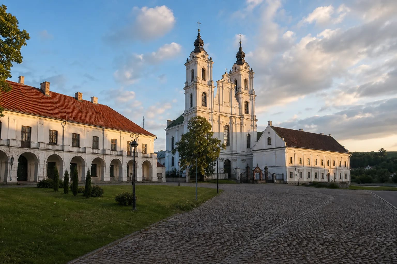 Kražių miestelis su istorine jėzuitų kolegija ir bažnyčia prie Kražantės