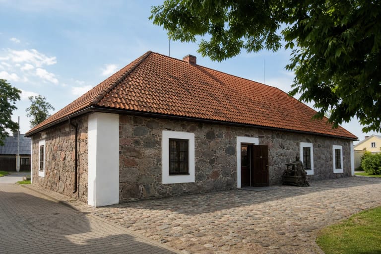 Kupiškis Ethnography Museum in a Classicist brick building from 1823