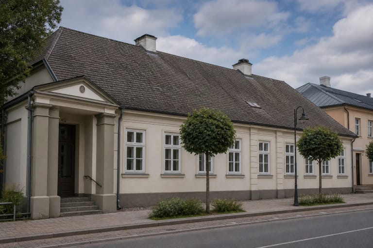 The Marijampolė Regional and President Kazys Grinius Museum building on Vytauto Street