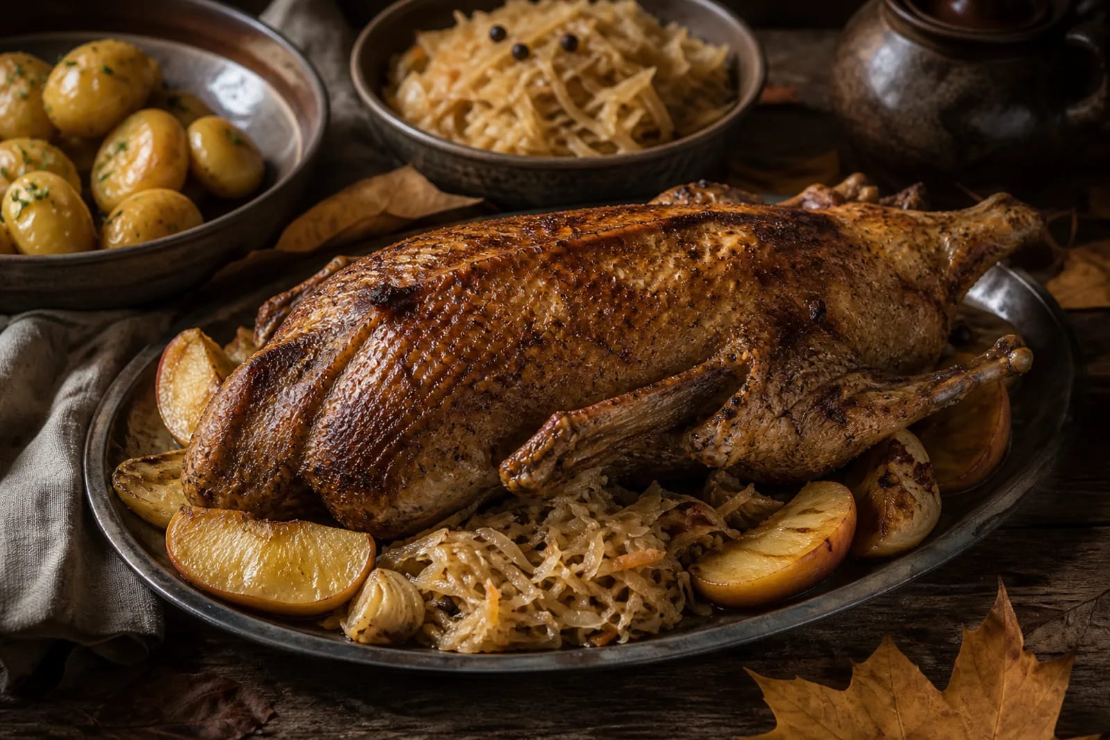 Martyno žąsis: roast goose for St. Martin's Day in a Lithuanian traditional food context