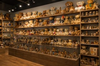 Hundreds of different teddy bears in the Bear Museum exhibition in Telšiai
