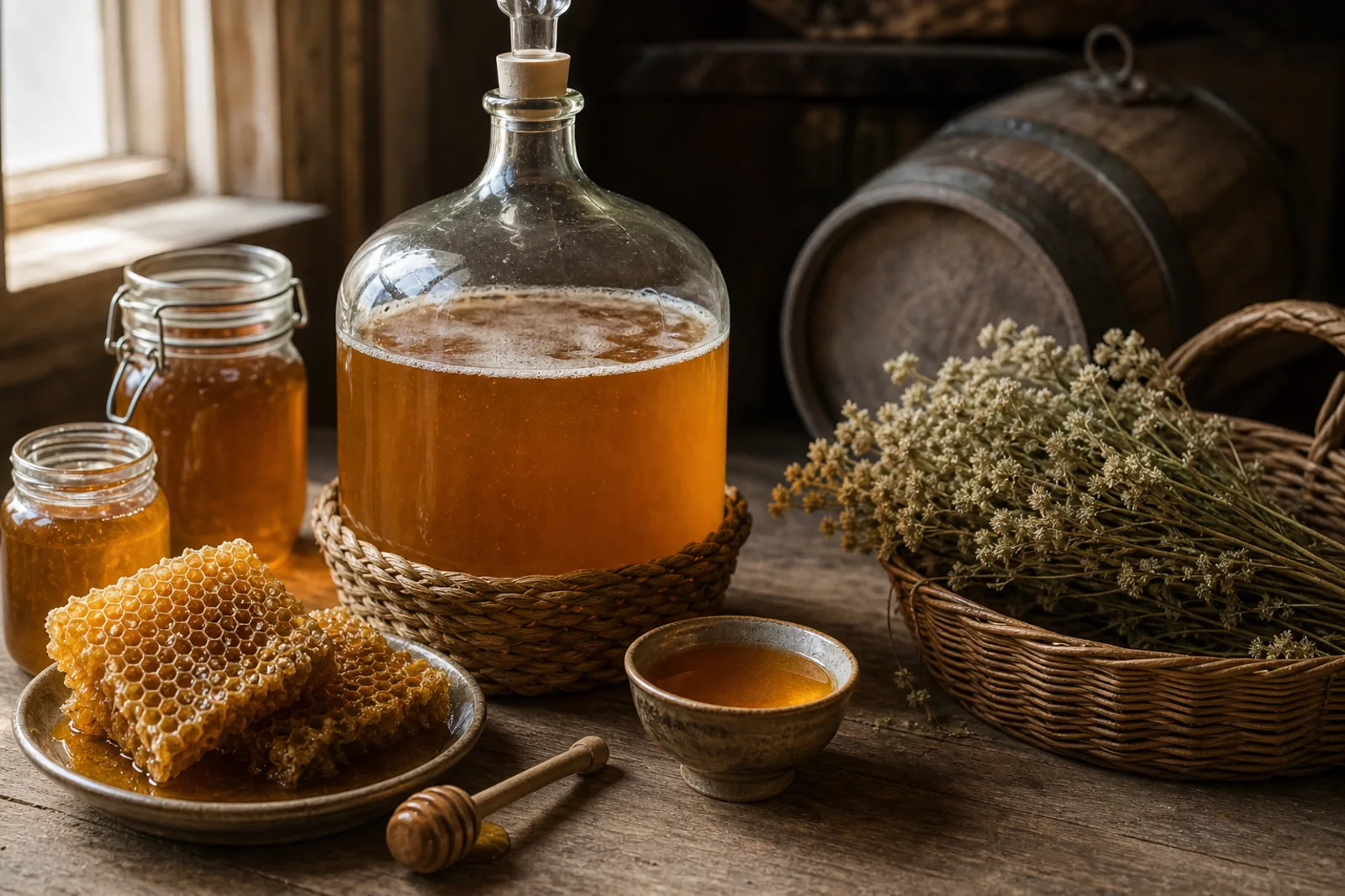 Midus: fermented honey drink in a Lithuanian traditional food context