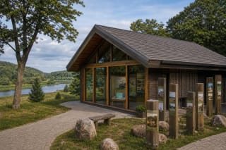 Panemunių Regional Park Visitor Centre and Nemunas valley exhibition in Šilinė