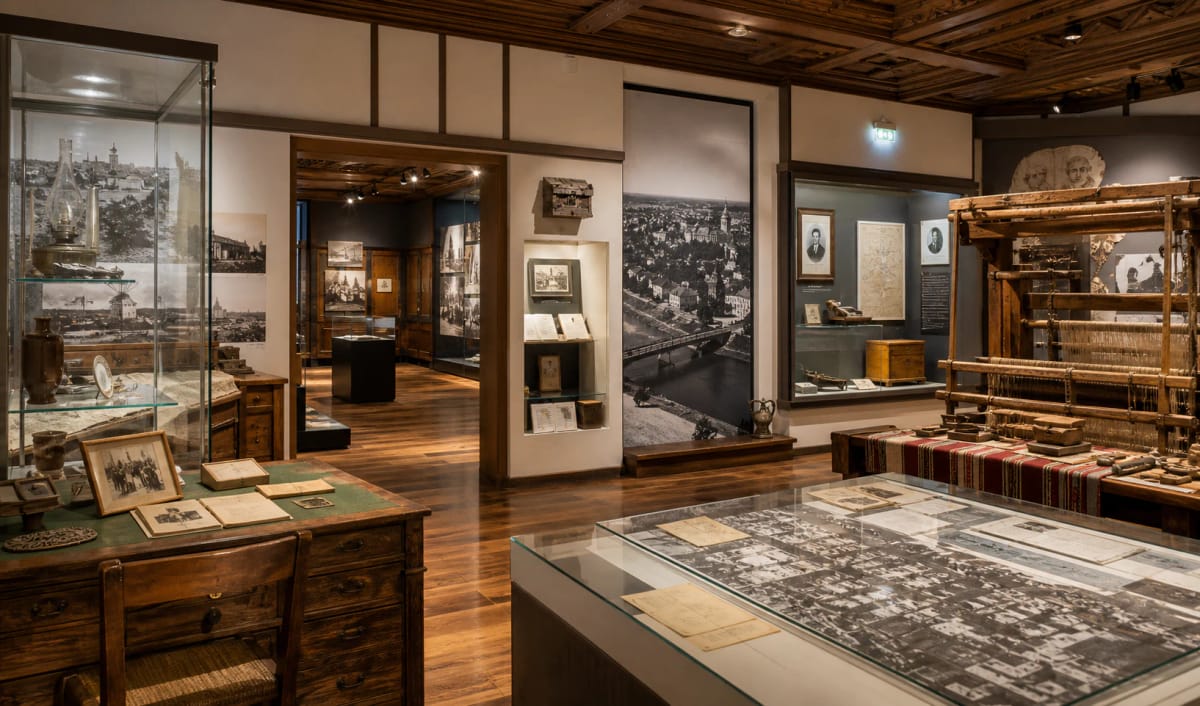 Panevėžys Regional Museum exhibition with objects of city history and regional studies