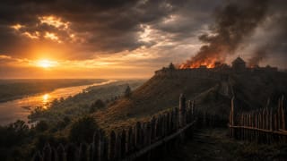Punia hillfort above the Nemunas in the mood of the Margiris and Pilėnai legend