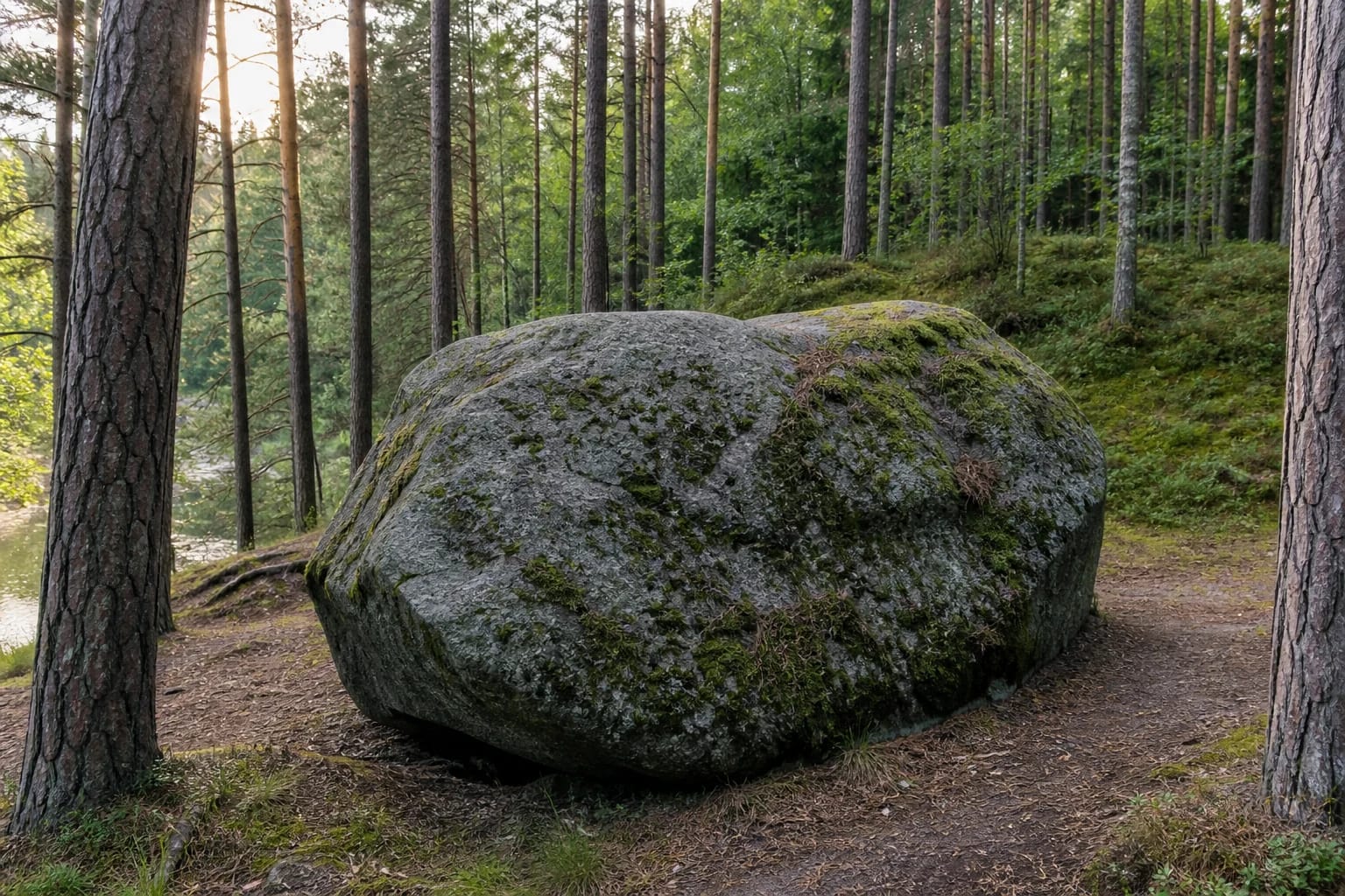 Puntuko brolio akmuo pušyne Anykščių šilelyje