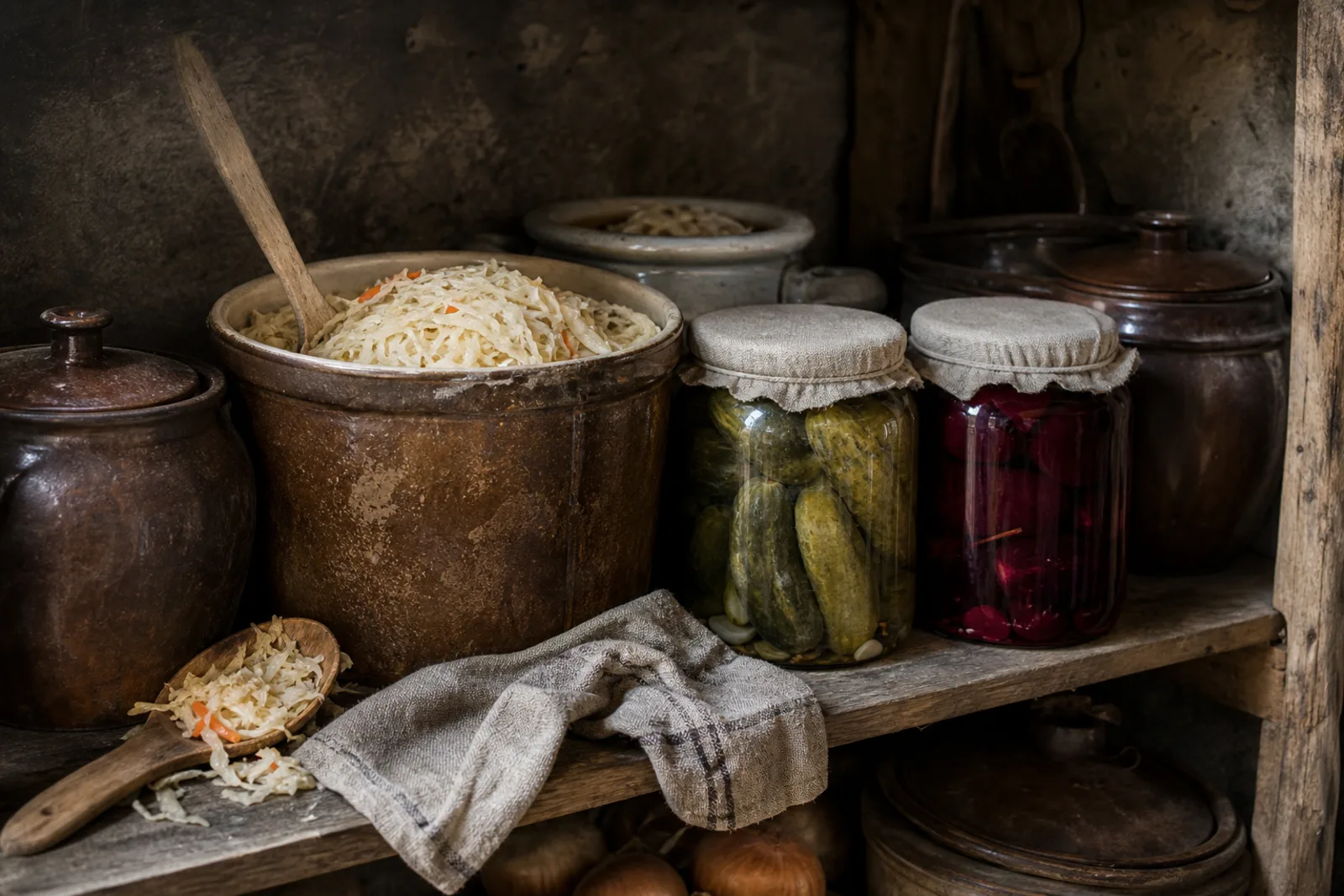 Raugintos daržovės žiemai: lacto-fermented vegetable stores in a Lithuanian traditional food context