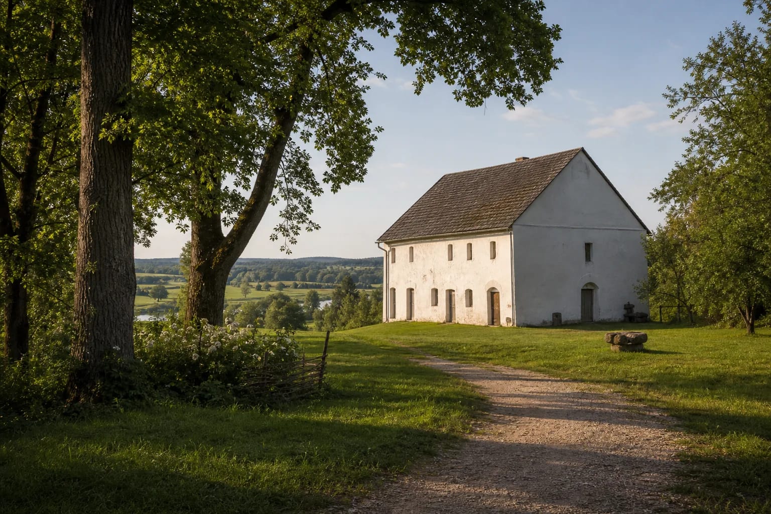 Šeteniai Baltasis svirnas, the Czesław Miłosz cultural center in the Nevėžis valley landscape