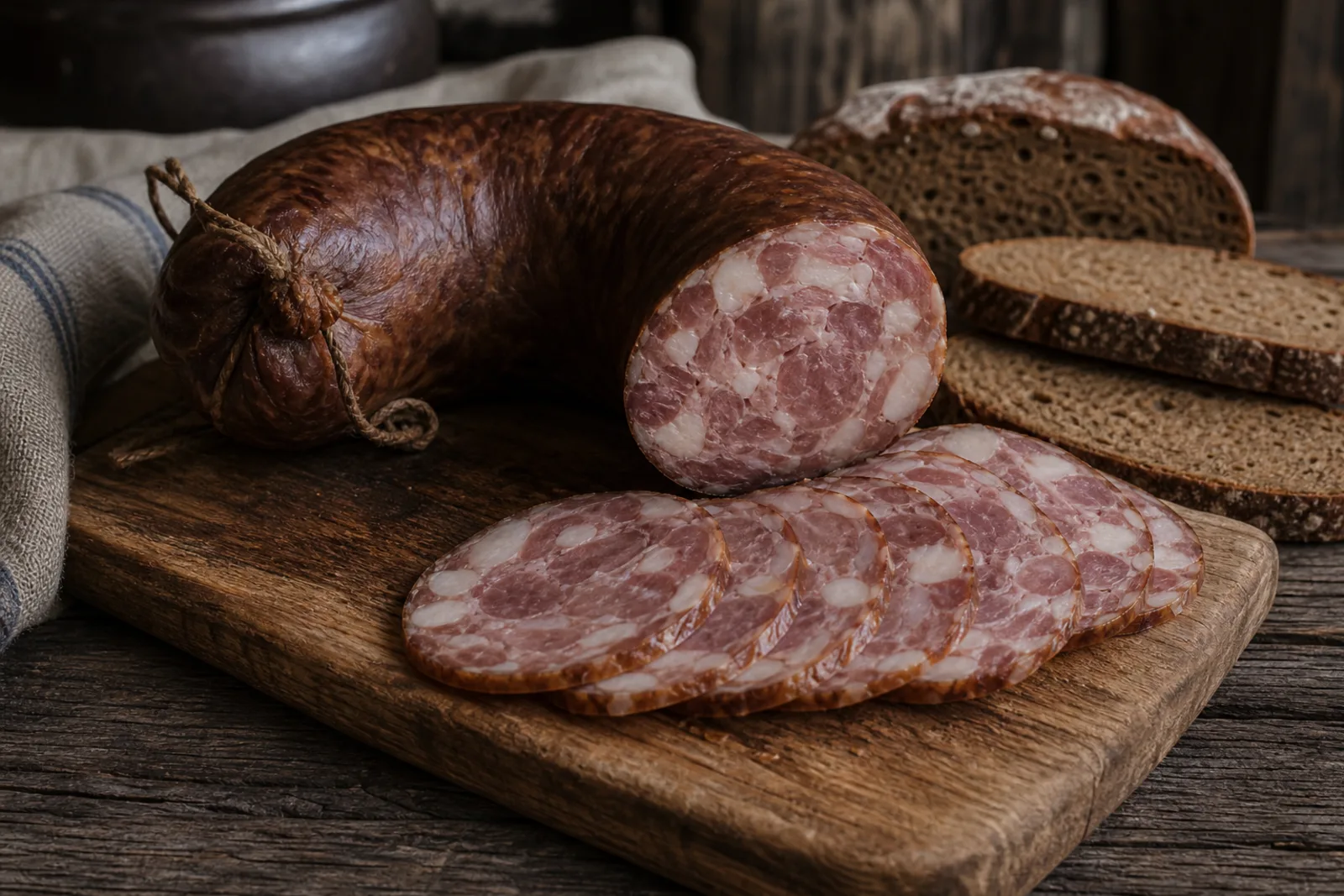 Skilandis: aged and smoked meat product in a Lithuanian traditional food context