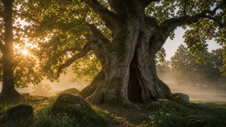 The Stelmužė Oak as an old sacred tree in a Zarasai region legend