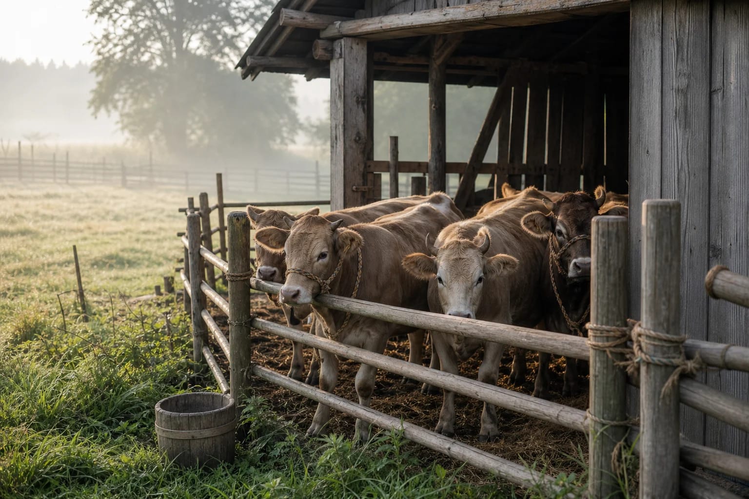 Enclosure, cattle, and order for Sutvaras' care