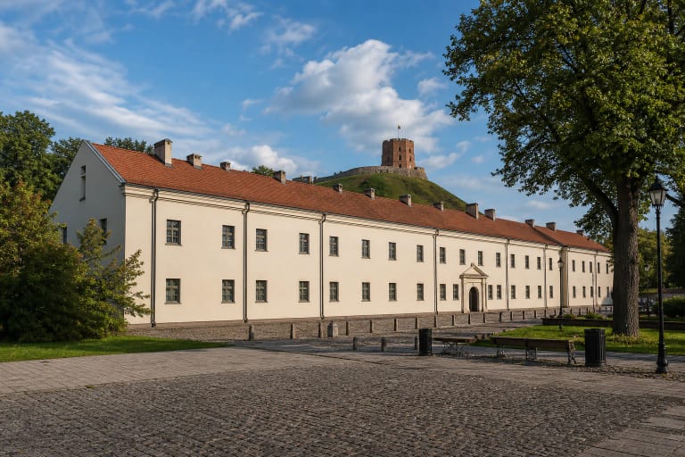Taikomosios dailės ir dizaino muziejus atkurtuose Senojo arsenalo rūmuose prie Gedimino kalno