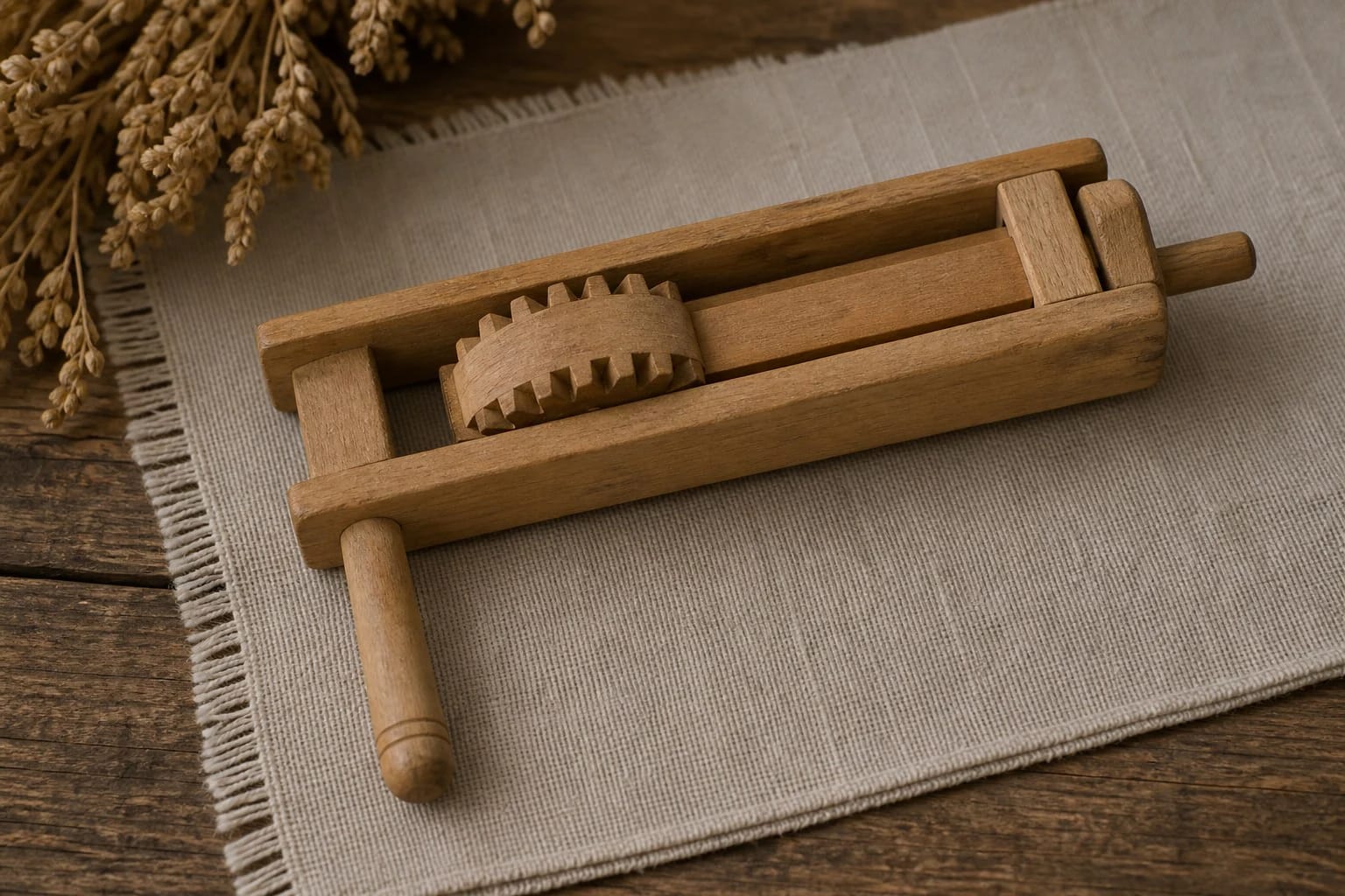 A wooden terkšlė as a Lithuanian rattling signal instrument