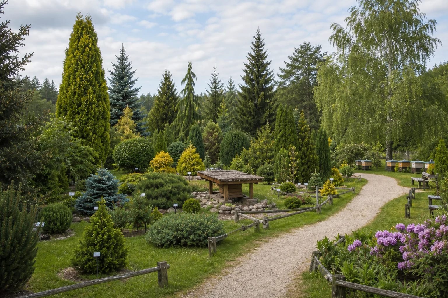 Rare trees and shrubs in Tervydžiai Dendrological Park