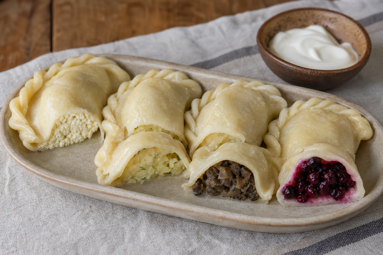 Virtiniai: boiled filled wheat-dough dishes in a Lithuanian traditional food context