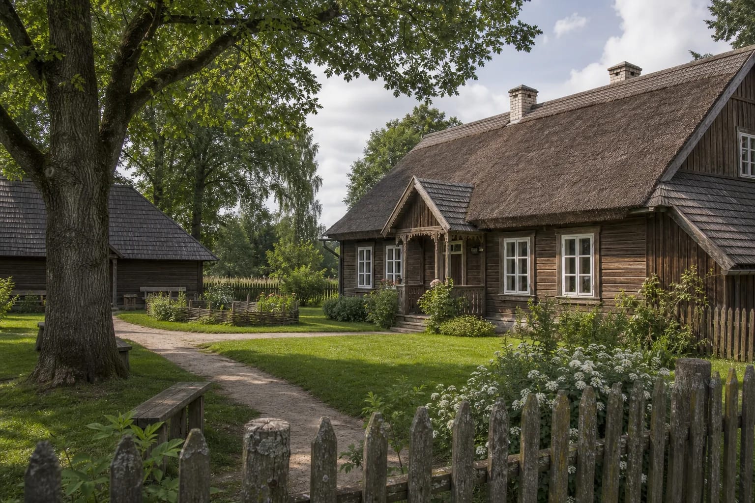 Homestead of the Žemaitė Memorial Museum at Bukantė Manor in Samogitia